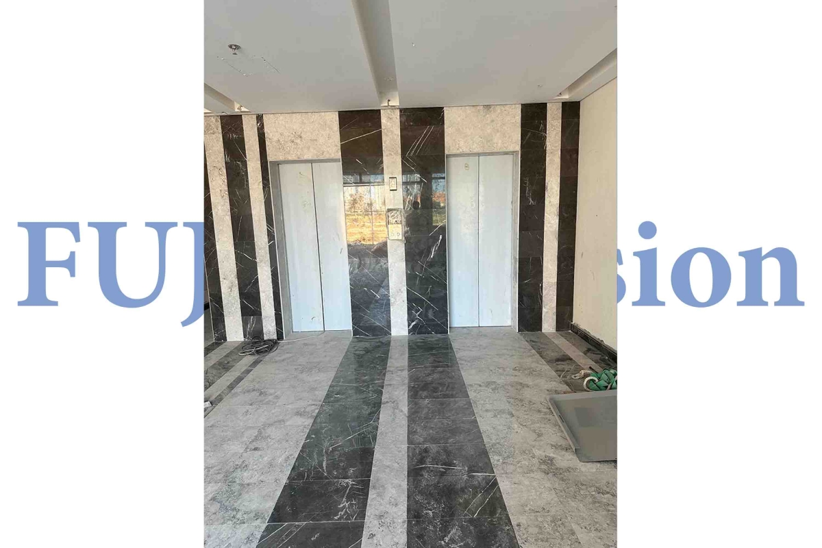 Maletín elevador FUJI en Oriente Medio, capacidad para 8 personas, 630 kg, acero inoxidable cepillado