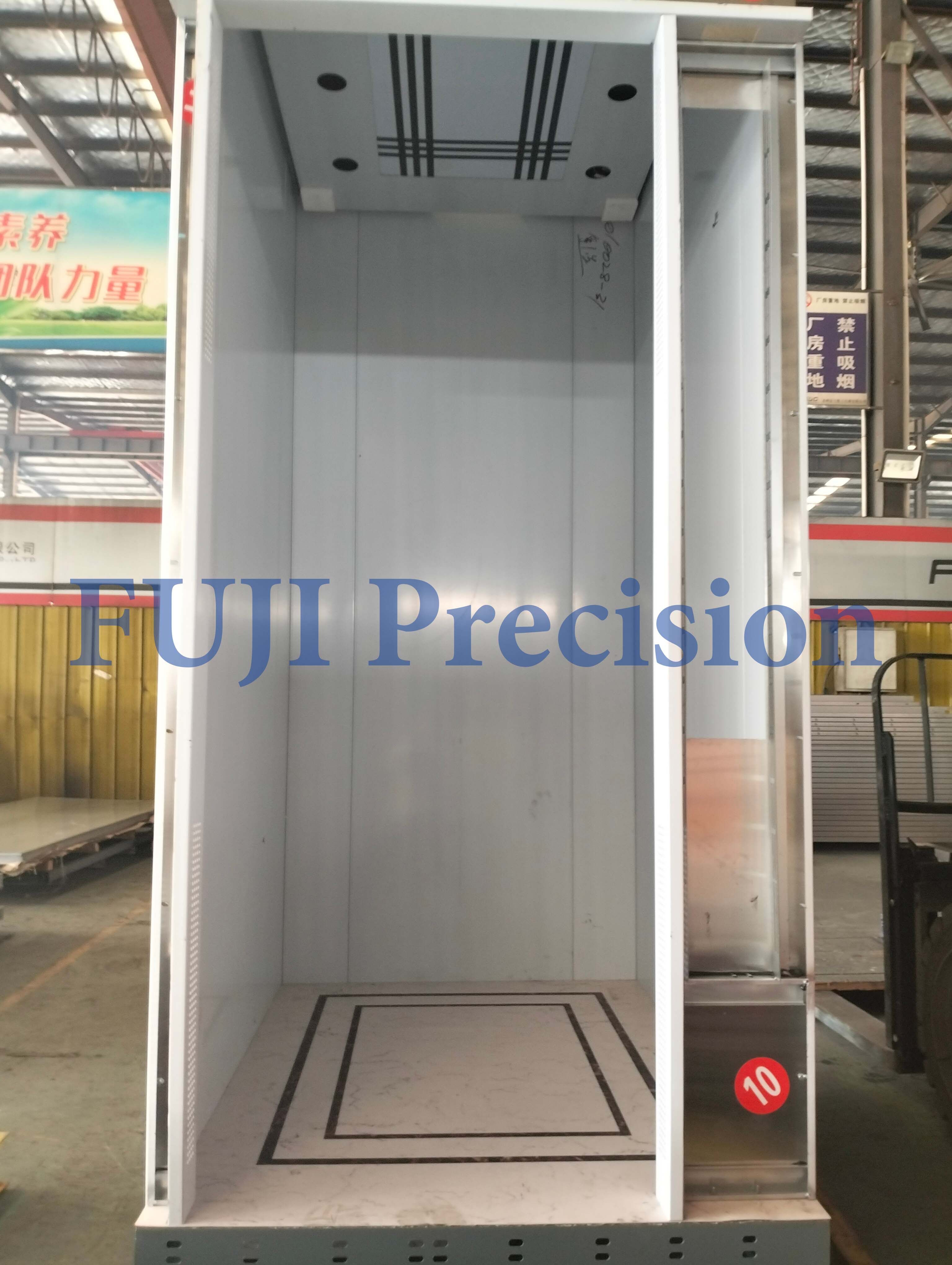 Ascensor de precisión FUJI: Prueba de montaje completa e inspección de calidad antes del envío